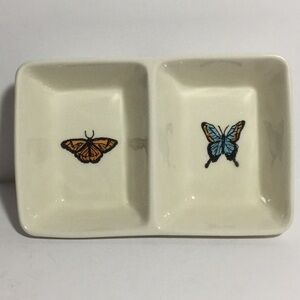 Rae Dunn Double Butterfly Tray HTF